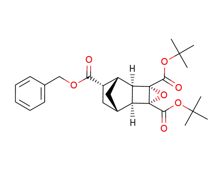 di-tert-butyl (8S)-8β-benzyloxycarbonyl-4-oxa-(1α,2β,3α,5α,6β,7α)-tetracyclo[5.2.1.0<sup>2,6</sup>.0<sup>3,5</sup>]decane-3,5-dicarboxylate
