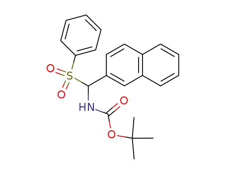 tert-butyl (naphthalen-2-yl(phenylsulfonyl)methyl)carbamate