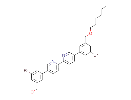 {3-bromo-5-[6-(5-{3-bromo-5-[(hexyloxy)methyl]phenyl}pyridin-2-yl)pyridin-3-yl]phenyl}methanol