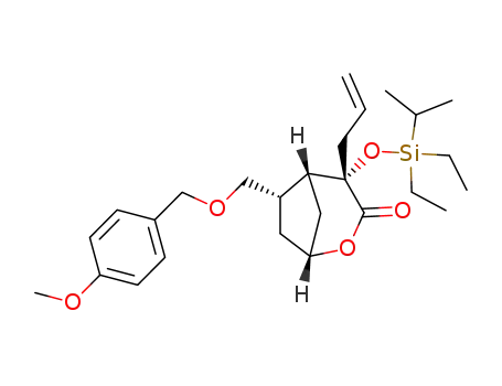 (1R,4S,5R,6S)-4-Allyl-4-(diethyl-isopropyl-silanyloxy)-6-(4-methoxy-benzyloxymethyl)-2-oxa-bicyclo[3.2.1]octan-3-one