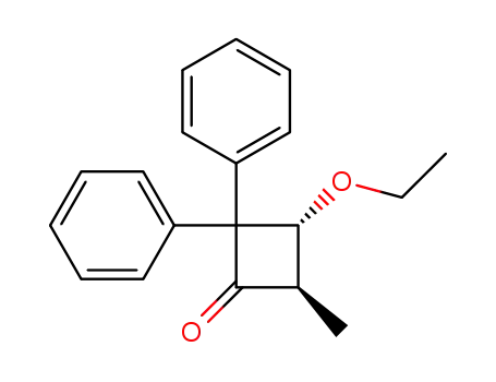 (3R,4R)-3-Ethoxy-4-methyl-2,2-diphenyl-cyclobutanone