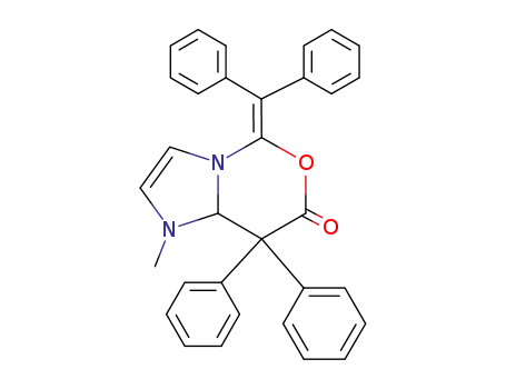 5-benzhydrylidene-1-methyl-8,8-diphenyl-8,8a-dihydro-1<i>H</i>-imidazo[1,2-<i>c</i>][1,3]oxazin-7-one