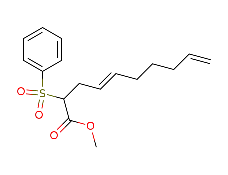 4,9-Decadienoic acid, 2-(phenylsulfonyl)-, methyl ester, (E)-