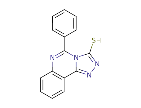 Molecular Structure of 3455-46-7 (1,2,4-Triazolo[4,3-c]quinazoline-3(2H)-thione, 5-phenyl-)