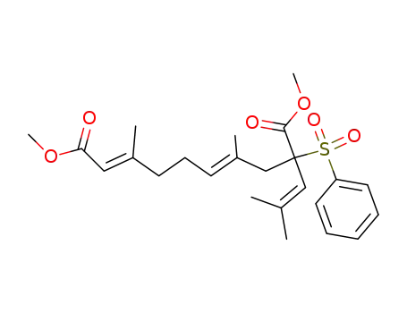 (2E,6E)-3,7-ジメチル-9-(2-メチル-1-プロペニル)-9-(フェニルスルホニル)-2,6-デカジエン二酸ジメチル