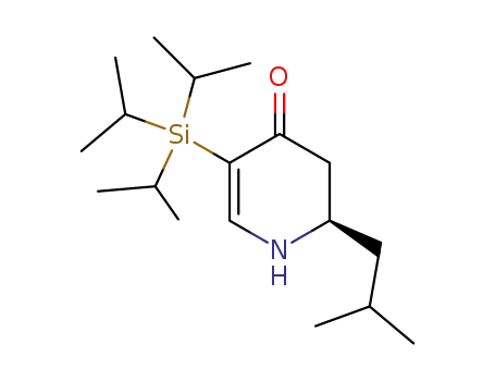 4(1H)-Pyridinone,
2,3-dihydro-2-(2-methylpropyl)-5-[tris(1-methylethyl)silyl]-, (R)-