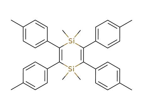 Molecular Structure of 18816-08-5 (1,1,4,4-tetramethyl-2,3,5,6-tetra-<i>p</i>-tolyl-1,4-dihydro-[1,4]disiline)