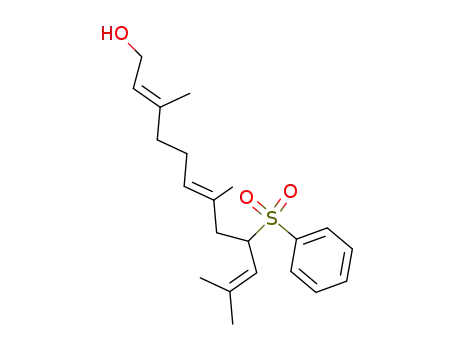 (2E,6E)-3,7,11-トリメチル-9-(フェニルスルホニル)-2,6,10-ドデカトリエン-1-オール
