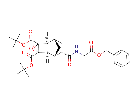 di-tert-butyl (8S)-8β-(benzyloxycarbonylmethylcarbamoyl)-4-oxa-(1α,2β,3α,5α,6β,7α)-tetracyclo[5.2.1.0<sup>2,6</sup>.0<sup>3,5</sup>]decane-3,5-dicarboxylate