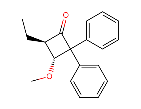 (3R,4R)-4-Ethyl-3-methoxy-2,2-diphenyl-cyclobutanone