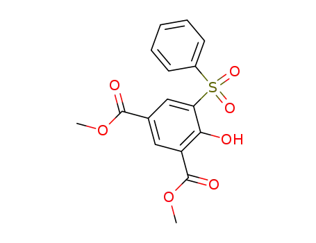 1,3-Benzenedicarboxylic acid, 4-hydroxy-5-(phenylsulfonyl)-, dimethyl
ester