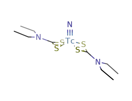 Molecular Structure of 77933-43-8 (TcN(et2dtc)2)