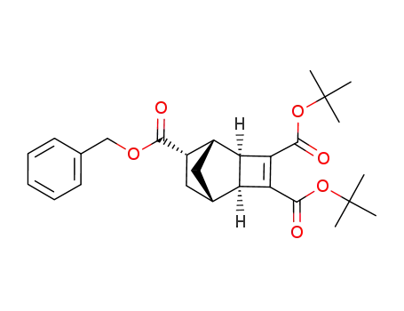 di-tert-butyl (7S)-7β-benzyloxycarbonyl-(1α,2β,5β,6α)-tricyclo[4.2.1.0<sup>2,5</sup>]nona-3-ene-3,4-dicarboxylate