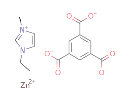 Molecular Structure of 1001196-72-0 ([1-ethyl-3-methylimidazolium][Zn(1,3,5-benzenetricarboxylate)])