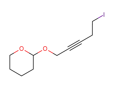 2H-Pyran, tetrahydro-2-[(5-iodo-2-pentynyl)oxy]-