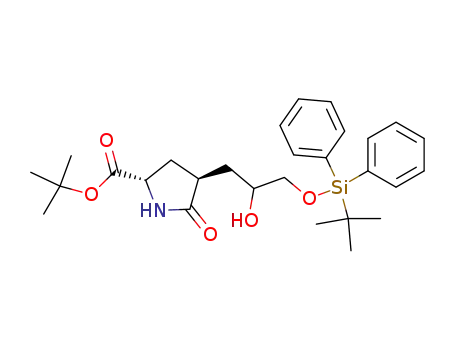 tert-butyl (2S,4S,7RS)-4-(2-hydroxy-3-O-tert-butyldiphenylsilyloxypropyl)-pyroglutamate