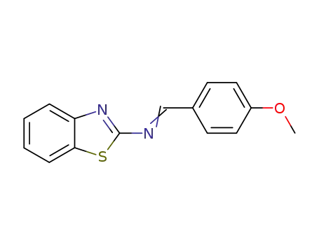 2-Benzothiazolamine, N-[(4-methoxyphenyl)methylene]-
