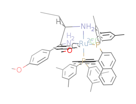 RuCl[(S)-1-isopropyl-2,2-bis(4-methoxyphenyl)ethylenediamine][(S)-2,2'-bis[di(3,5-xylyl)phosphino]-1,1'-binaphthyl]