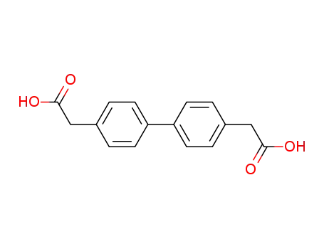 Molecular Structure of 19806-14-5 (2-[4-[4-(carboxymethyl)phenyl]phenyl]acetic acid)