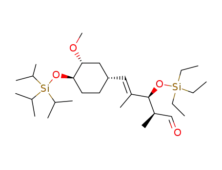 (E)-(2S,3S)-5-((1R,3R,4R)-3-Methoxy-4-triisopropylsilanyloxy-cyclohexyl)-2,4-dimethyl-3-triethylsilanyloxy-pent-4-enal