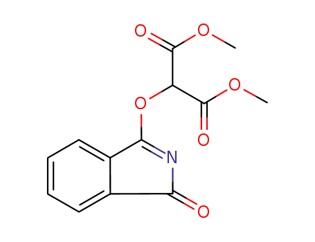 Molecular Structure of 847847-38-5 (Propanedioic acid, [(1-oxo-1H-isoindol-3-yl)oxy]-, dimethyl ester)