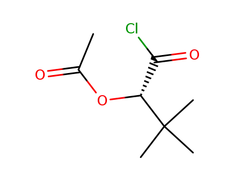 Molecular Structure of 84569-93-7 (Butanoyl chloride, 2-(acetyloxy)-3,3-dimethyl-, (S)-)