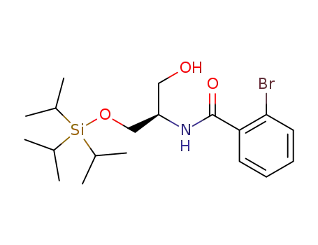 2-bromo-N-[(2R)-hydroxy-1-(triisopropyl-silanyloxymethyl)-ethyl]-benzamide