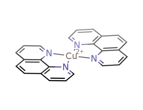 Molecular Structure of 15823-71-9 (bis(1,10-phenanthroline)copper(2+) ion)