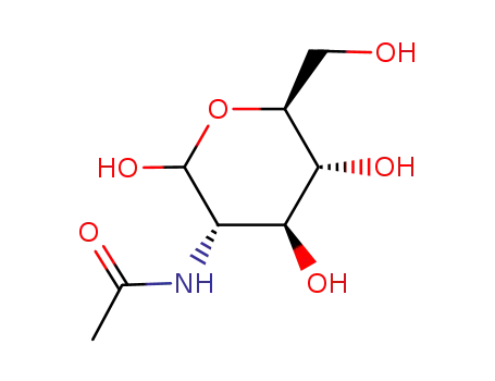 Molecular Structure of 7772-94-3 (N-Acetyl-D-mannosamine)