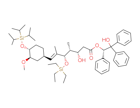 (E)-(3S,4R,5S)-3-Hydroxy-7-((1R,3R,4R)-3-methoxy-4-triisopropylsilanyloxy-cyclohexyl)-4,6-dimethyl-5-triethylsilanyloxy-hept-6-enoic acid (S)-2-hydroxy-1,2,2-triphenyl-ethyl ester