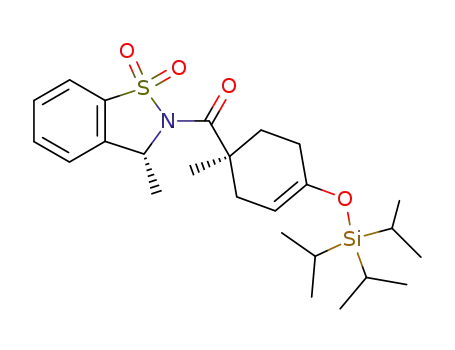((R)-3-Methyl-1,1-dioxo-1,3-dihydro-1λ<sup>6</sup>-benzo[d]isothiazol-2-yl)-((S)-1-methyl-4-triisopropylsilanyloxy-cyclohex-3-enyl)-methanone