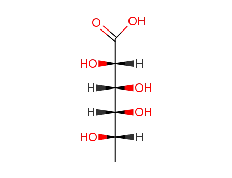 Molecular Structure of 26372-13-4 (6-deoxy-L-galactonic acid)