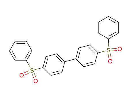 Molecular Structure of 1433-00-7 (1,1'-Biphenyl, 4,4'-bis(phenylsulfonyl)-)