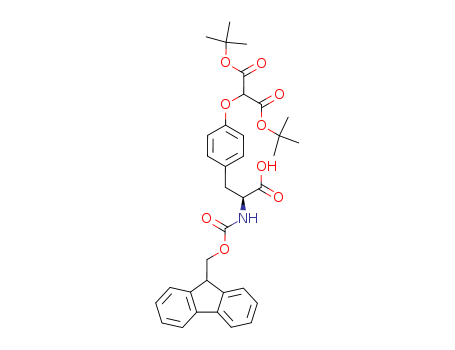 Propanedioic acid,2-[4-[(2S)-2-carboxy-2-[[(9H-fluoren-9-ylmethoxy)carbonyl]amino]ethyl]phenoxy]-,1,3-bis(1,1-dimethylethyl) ester
