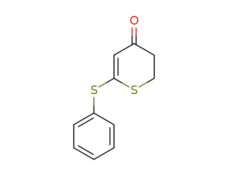 Molecular Structure of 137812-21-6 (4H-Thiopyran-4-one, 2,3-dihydro-6-(phenylthio)-)