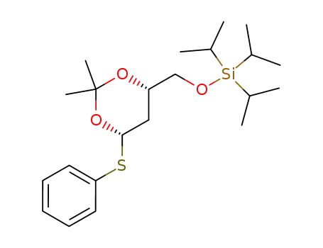 (4S,6S)-2,2-dimethyl-4-phenylsulfanyl-6-(triisopropylsilyloxymethyl)-1,3-dioxane