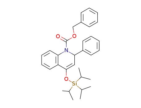 1(2H)-Quinolinecarboxylic acid,
2-phenyl-4-[[tris(1-methylethyl)silyl]oxy]-, phenylmethyl ester