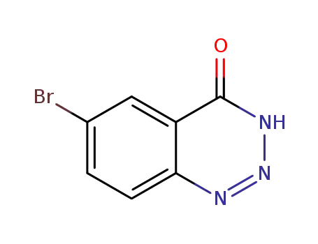 Molecular Structure of 890092-43-0 (1,2,3-BENZOTRIAZIN-4(3H)-ONE, 6-BROMO-)