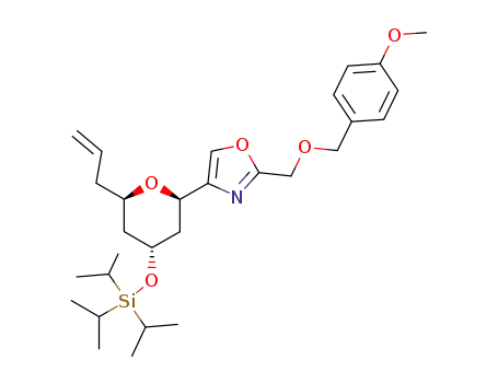 (2'R,4'R,6'R)-4-(6'-allyl-4'-(triisopropylsilanyloxy)-tetrahydropyran-2'-yl)-2-(4-methoxybenzyloxymethyl)-oxazole