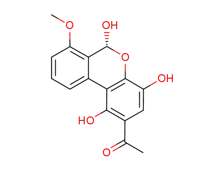 1-(1,4,6-trihydroxy-7-methoxy-6H-benzo[d]chromen-2-yl)ethanone