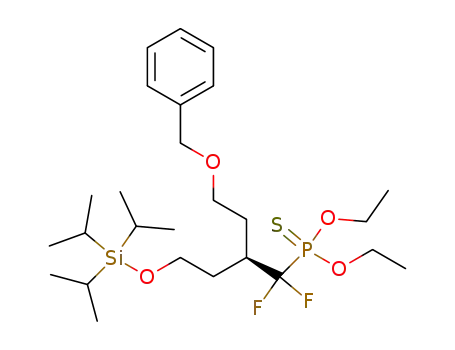 O,O-diethyl (2R)-4-(benzyloxy)-1,1-difluoro-2-{2-[(triisopropylsilyl)oxy]ethyl}butylphosphonothioate