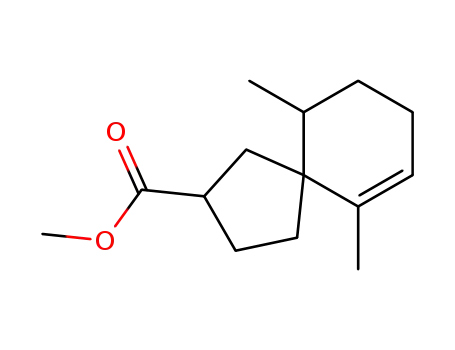 6,10-Dimethyl-spiro[4.5]dec-6-ene-2-carboxylic acid methyl ester