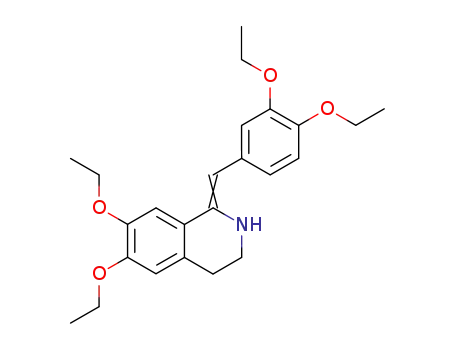 Molecular Structure of 14009-24-6 (Isoquinoline,1-[(3,4-diethoxyphenyl)methylene]-6,7-diethoxy-1,2,3,4-tetrahydro-)