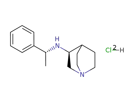 Molecular Structure of 128311-06-8 ([R-(R*,S*)]-(-)-N-(1-PHENYLETHYL)-1-AZABICYCLO[2.2.2]OCTAN-3-AMINE DIHYDROCHLORIDE)
