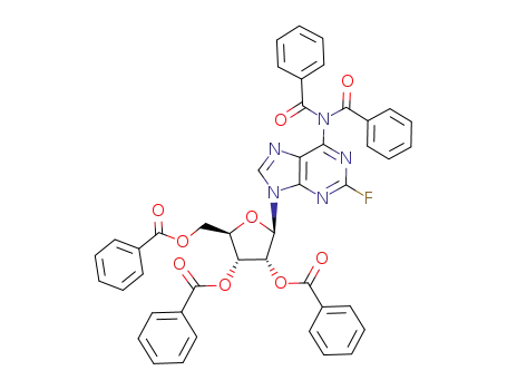 2-fluoro-6-N,N-dibenzoyl-9-(2',3',5'-tri-O-benzoyl-β-D-ribofuranosyl)-9H-purine