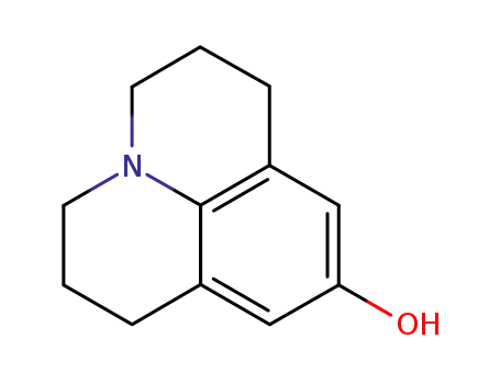 Molecular Structure of 93033-98-8 (2,3,6,7-Tetrahydro-1H,5H-benzo[ij]quinolizin-9-ol)
