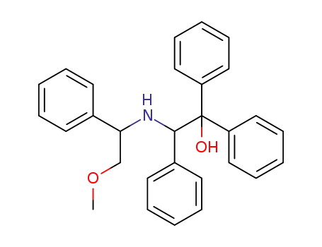 Molecular Structure of 1395342-20-7 (2-(2-methoxy-1-phenylethylamino)-1,1,2-triphenylethanol)