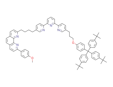 5''-{4-[9-(4-Methoxy-phenyl)-[1,10]phenanthrolin-2-yl]-butyl}-5-(3-{4-[tris-(4-tert-butyl-phenyl)-methyl]-phenoxy}-propyl)-[2,2';6',2'']terpyridine
