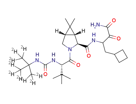 Molecular Structure of 1256751-11-7 (Boceprevir-d9)