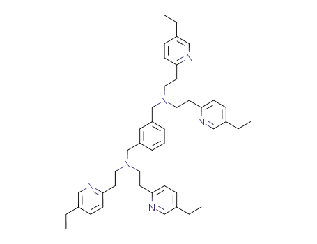 Molecular Structure of 147151-69-7 ([3-({Bis-[2-(5-ethyl-pyridin-2-yl)-ethyl]-amino}-methyl)-benzyl]-bis-[2-(5-ethyl-pyridin-2-yl)-ethyl]-amine)
